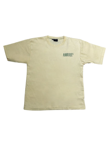 Heavyweight 'High Back' Tee Cream